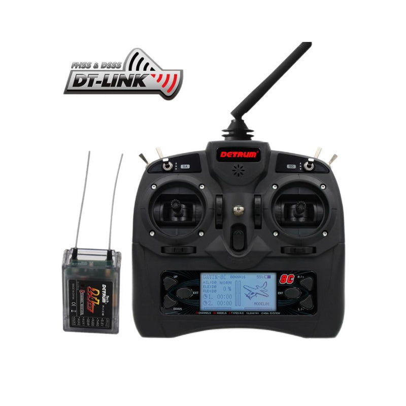 Detrum GAVIN-8C 8 Channel 2.4Ghz RC Transmitter Set with 8ch Receiver (TX+RXC8)