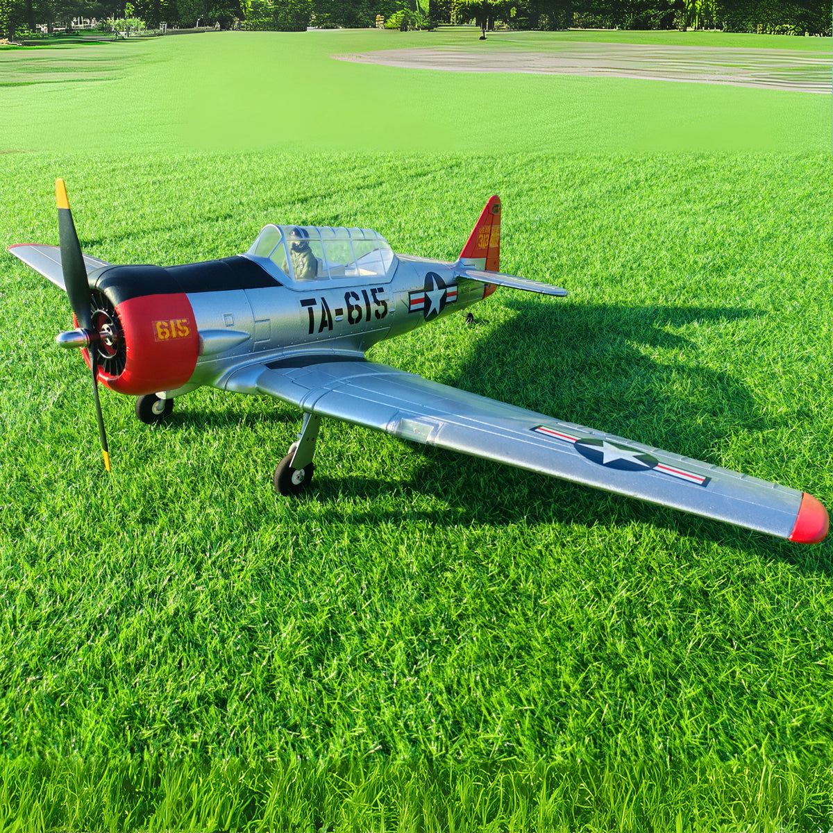 Dynam AT-6 Texan V3 4S RC Warbird Plane 1400mm Wingspan w/ 3 Flaps PNP BNF RTF DY8944V3