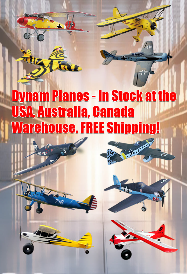 Dynam-Airplanes-In-Stock-at-the-USA-Australia-Canada-Warehouse-Banner