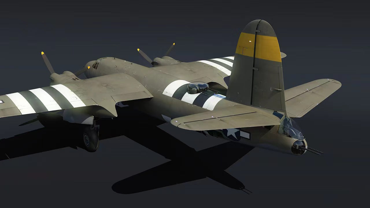 Dynam B-26 Marauder 4S RC Twin Warbird Avion 1,5 mw / volets