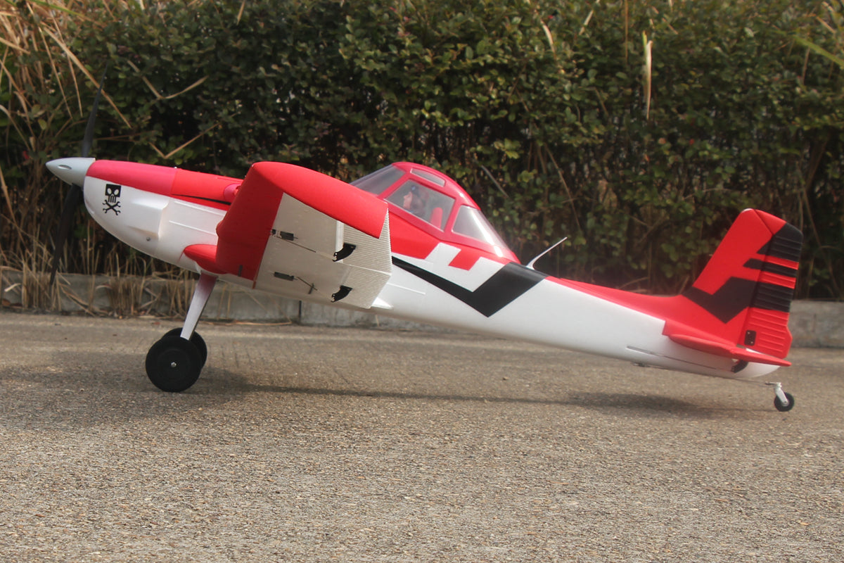 Dynam C-188 Crop Duster Red Radio Controlled Scale Airplane 1500mm Wingspan PNP BNF RTF-8C DY8967RD