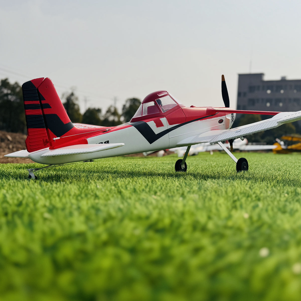 Dynam Cessna 188 Crop Duster V2 Red 4S RC Scale Plane 1.5m w/ Flaps