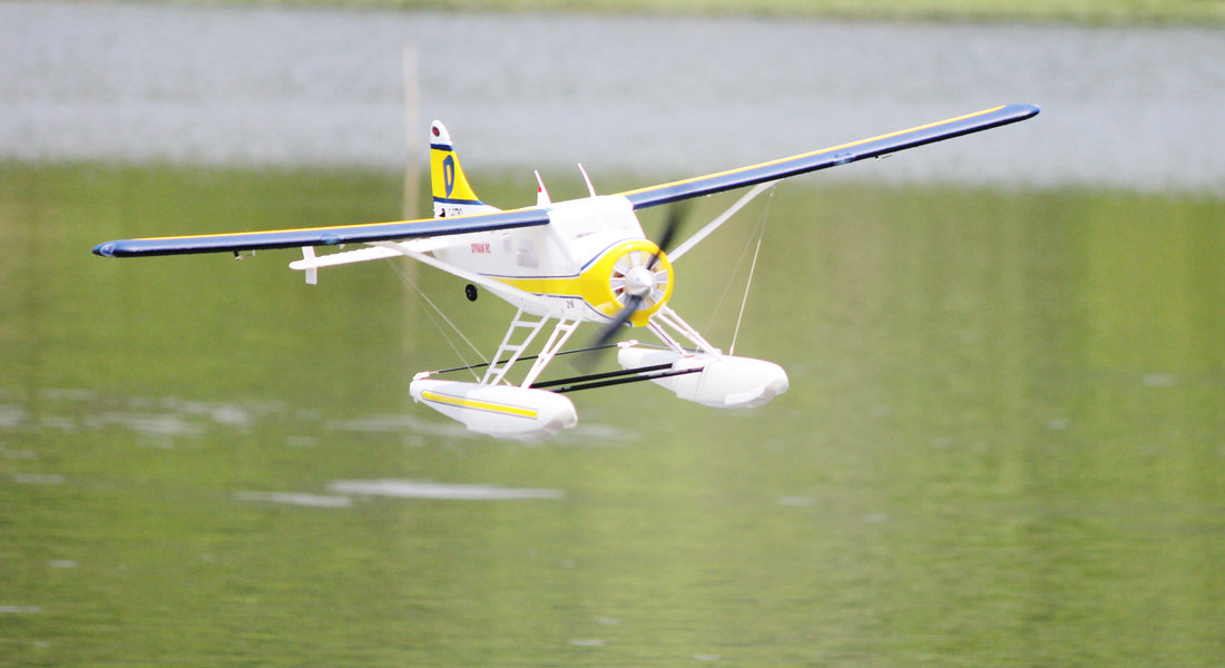 Dynam DHC 2 Beaver V2 Blue 4S RC Seaplane 1.5m w Flaps