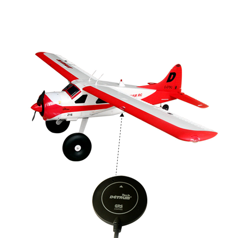 Dynam DHC-2 Beaver V2 Red Sea/Land Seaplane SRTF-Pro w/ GAVIN-8CH TX u0026  SR86A-G GPS Autopilot RX