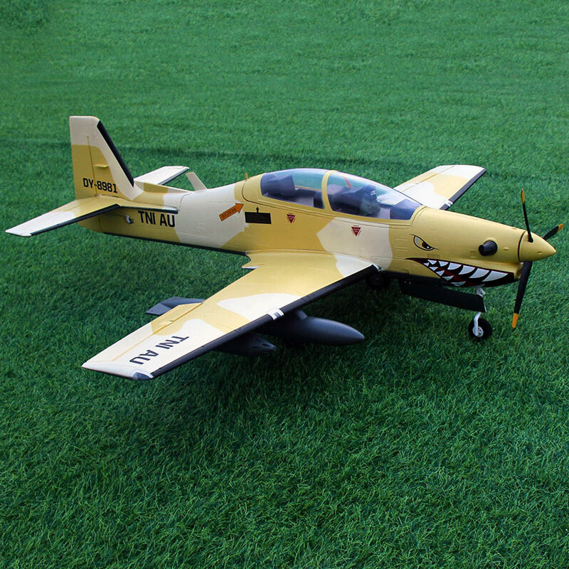 Dynam EMB-312 Tucano 4S Radio Controlled Scale Plane 1300mm Wingspan w Flaps PNP BNF RTF DY8981