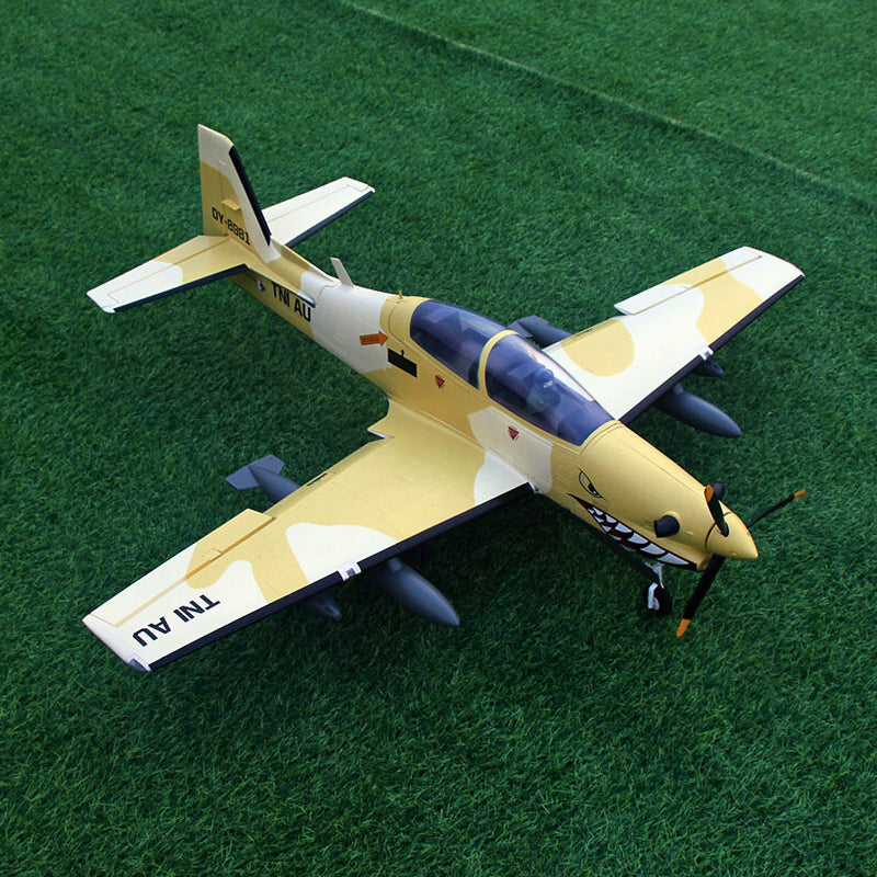 Dynam EMB-312 Tucano 4S Radio Controlled Scale Plane 1300mm Wingspan w Flaps PNP BNF RTF DY8981