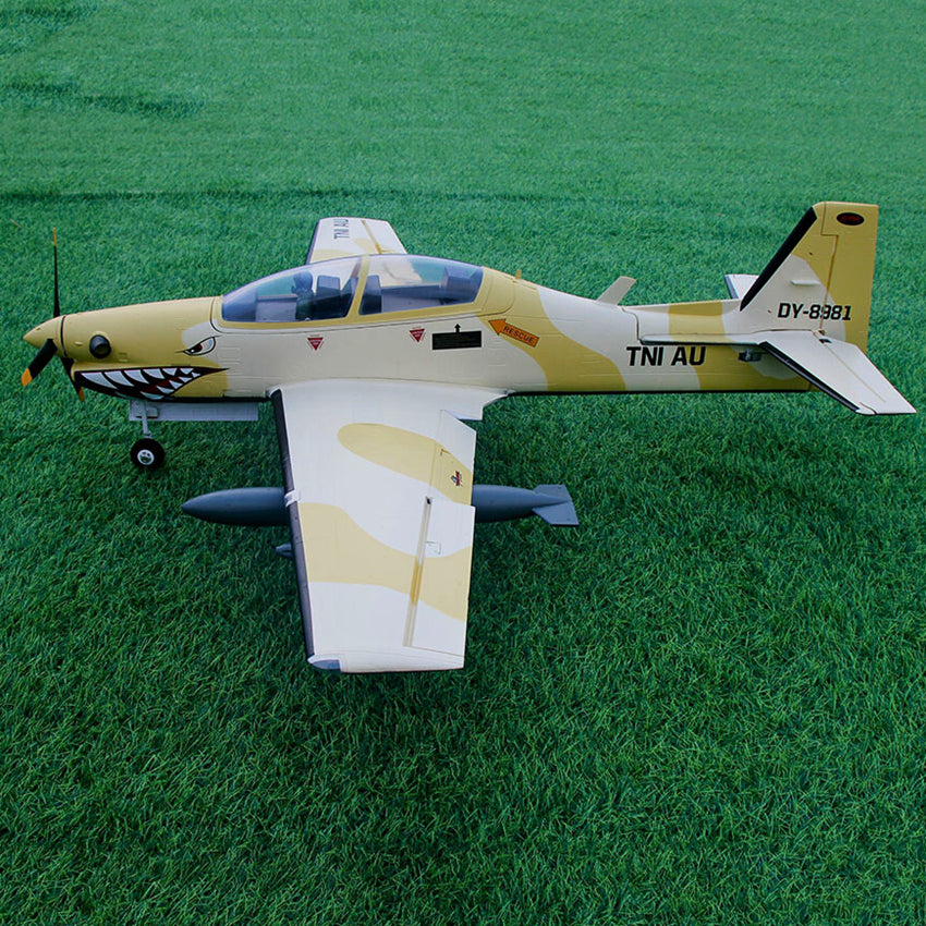 Dynam EMB-312 Tucano 4S Radio Controlled Scale Plane 1300mm Wingspan w Flaps PNP BNF RTF DY8981