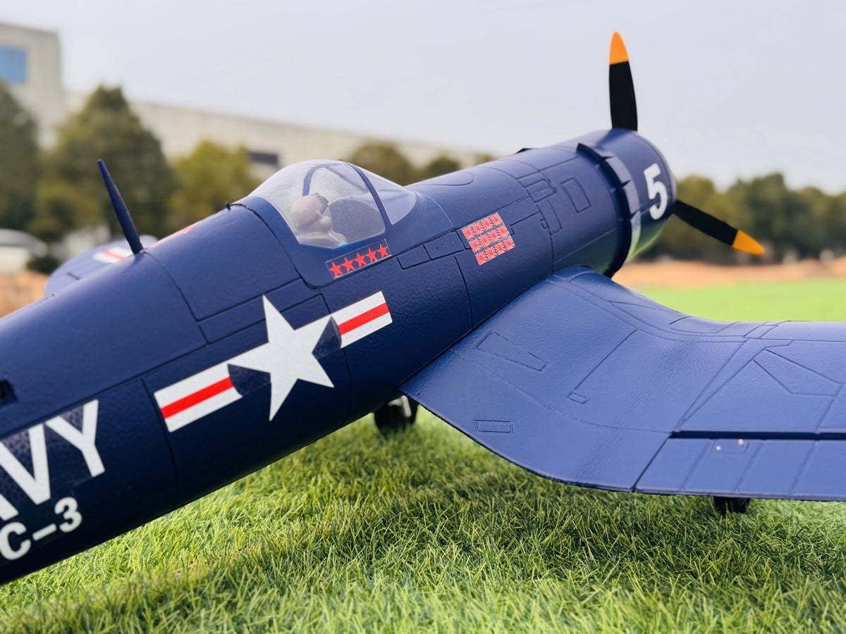 Dynam F4U Corsair V2 4S Radio Controlled Warbird Plane 1300mm w/ Flaps PNP/BNF/RTF DY8953V2