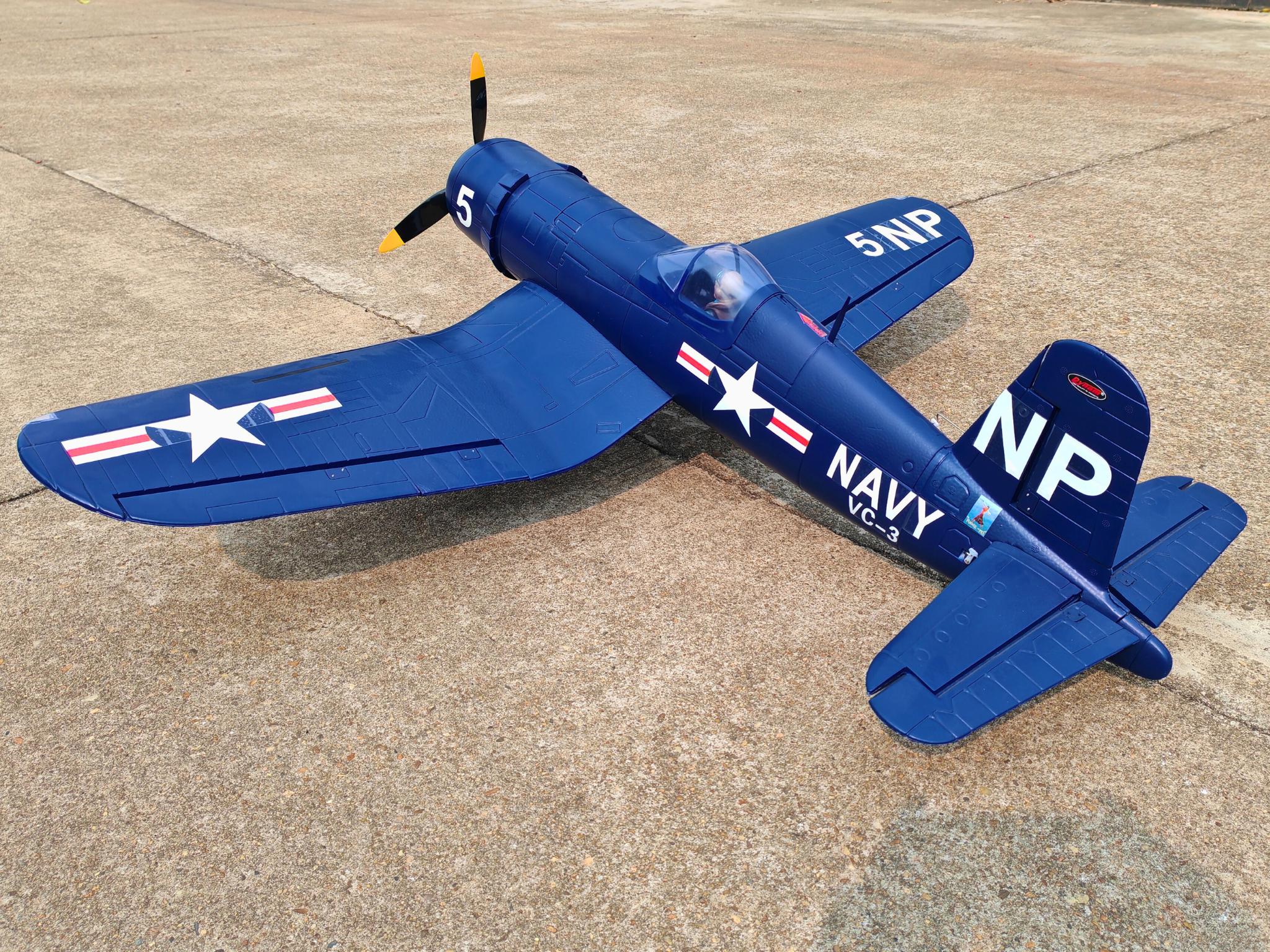 Dynam F4U Corsair V2 4S Radio Controlled Warbird Plane 1300mm Flaps PNP BNF RTF DY8953V2