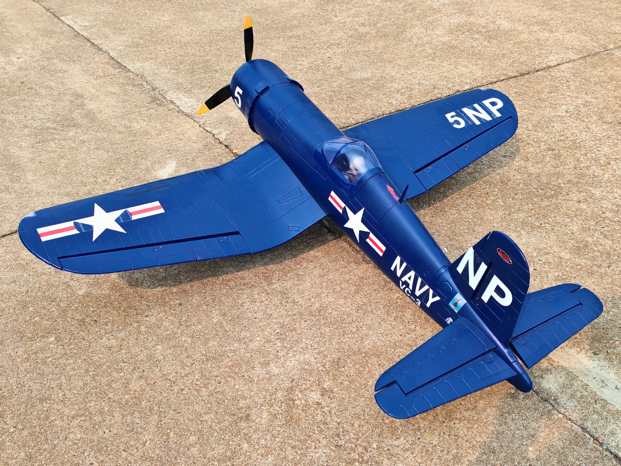 Dynam F4U Corsair V2 4S Radio Controlled Warbird Plane 1300mm Flaps PNP BNF RTF DY8953V2