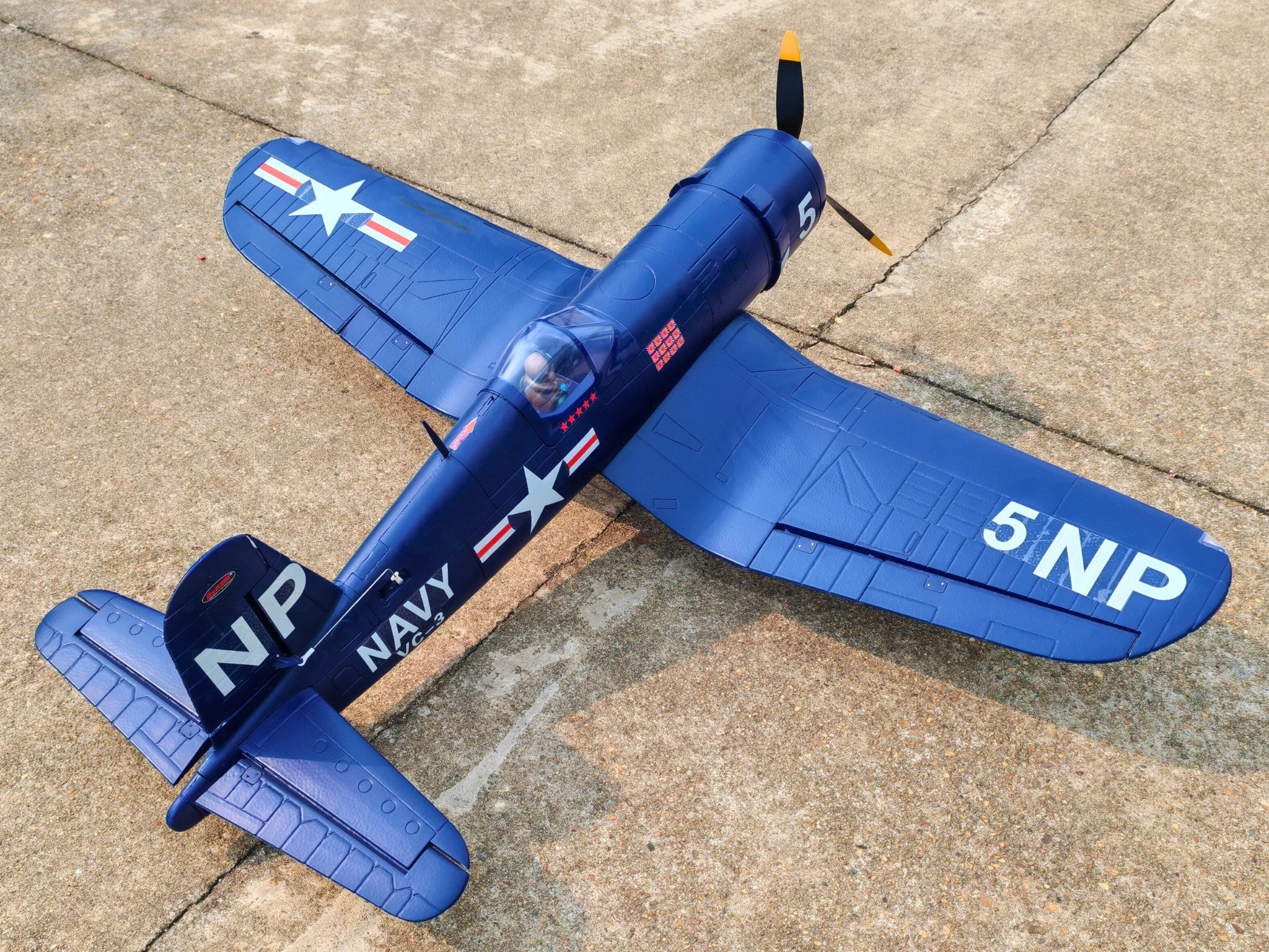 Dynam F4U Corsair V2 4S Radio Controlled Warbird Plane 1300mm Flaps PNP BNF RTF DY8953V2