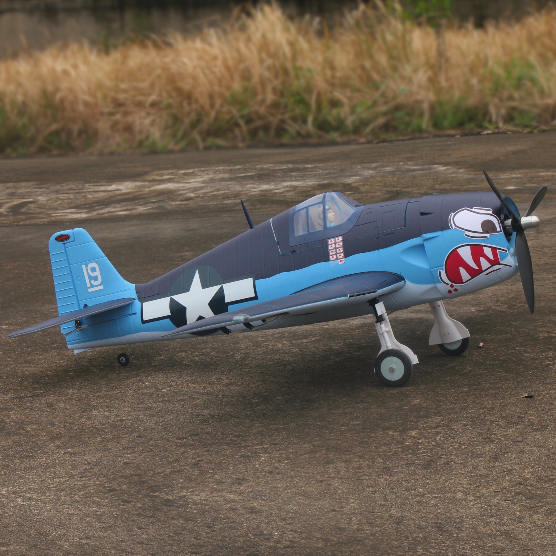 Dynam F6F Hellcat V2 4S RC Remote Control Warbird Airplane 1300mm Wingspan w/ Flaps DY8958