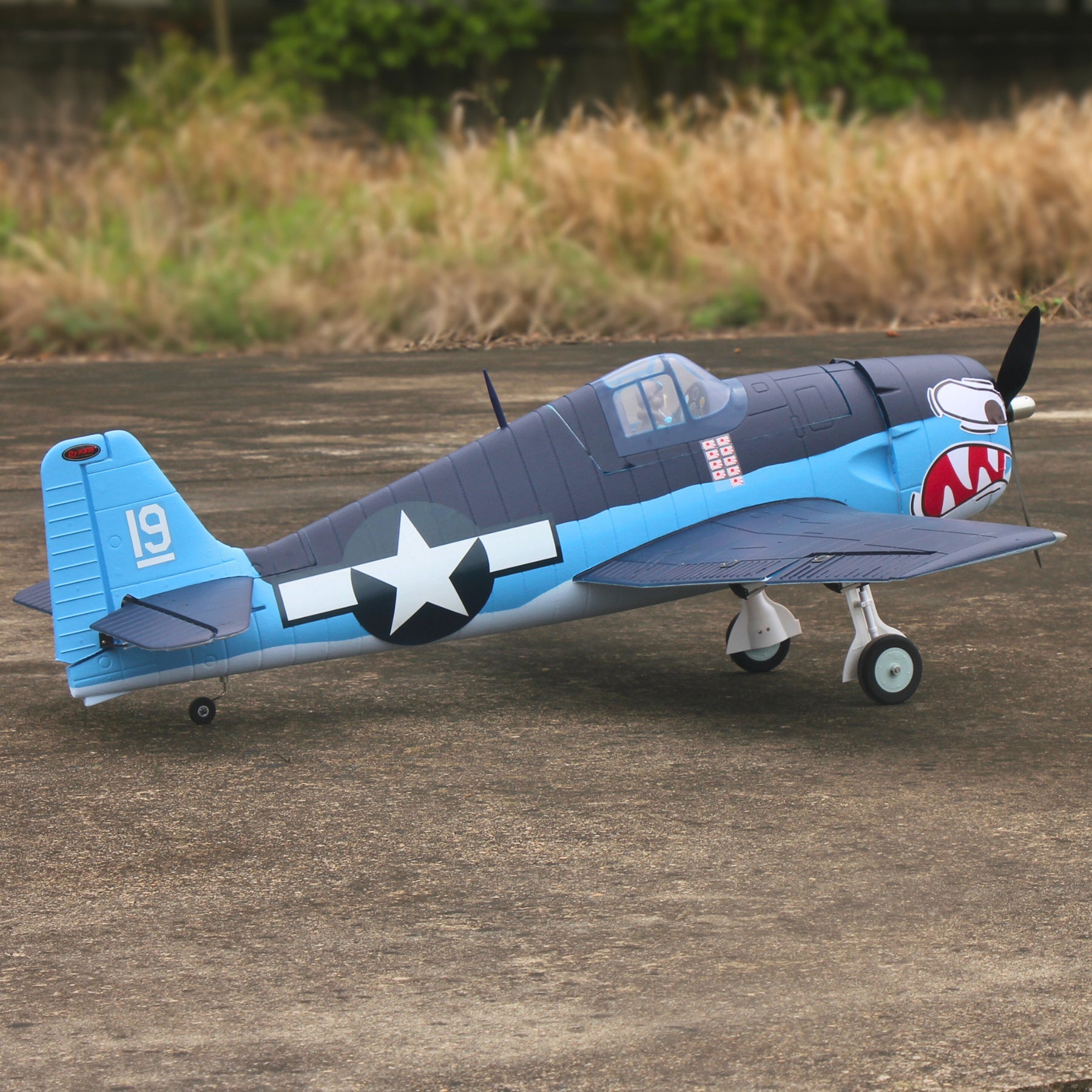 Dynam F6F Hellcat V2 4S RC Remote Control Warbird Airplane 1300mm Wingspan w/ Flaps DY8958