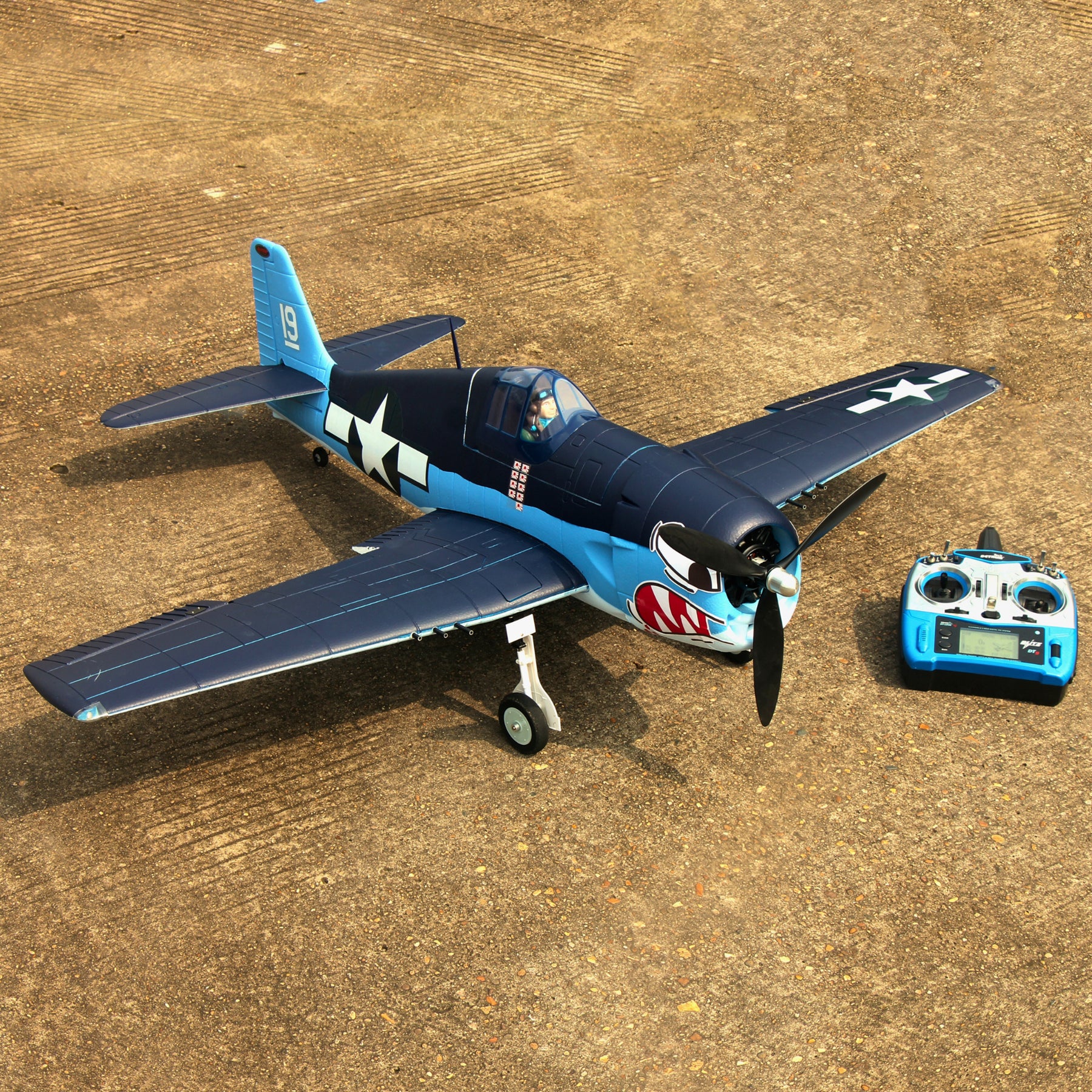 Dynam F6F Hellcat V2 4S RC Remote Control Warbird Airplane 1300mm Wingspan w/ Flaps DY8958