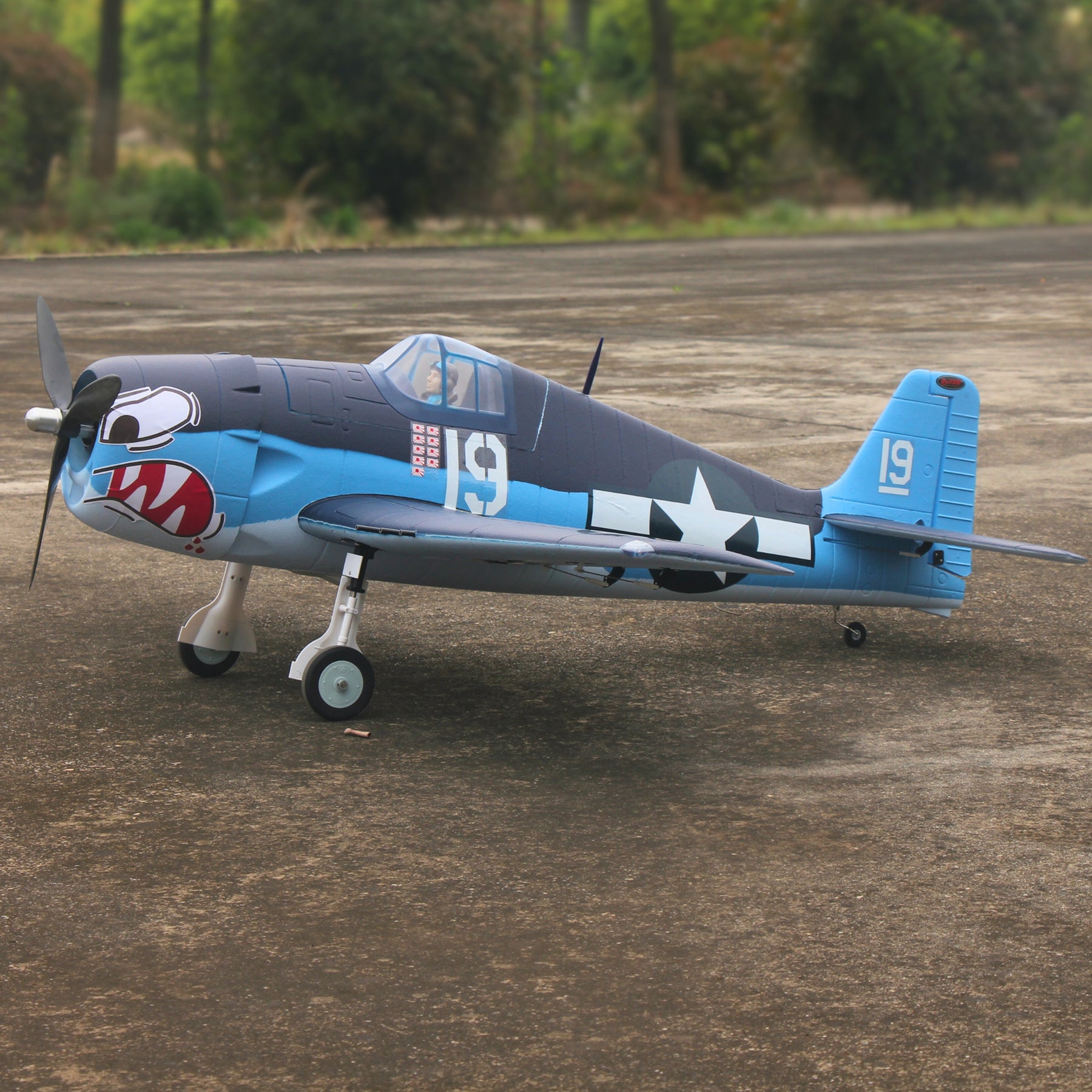 Dynam F6F Hellcat V2 4S RC Remote Control Warbird Airplane 1300mm Wingspan w/ Flaps DY8958