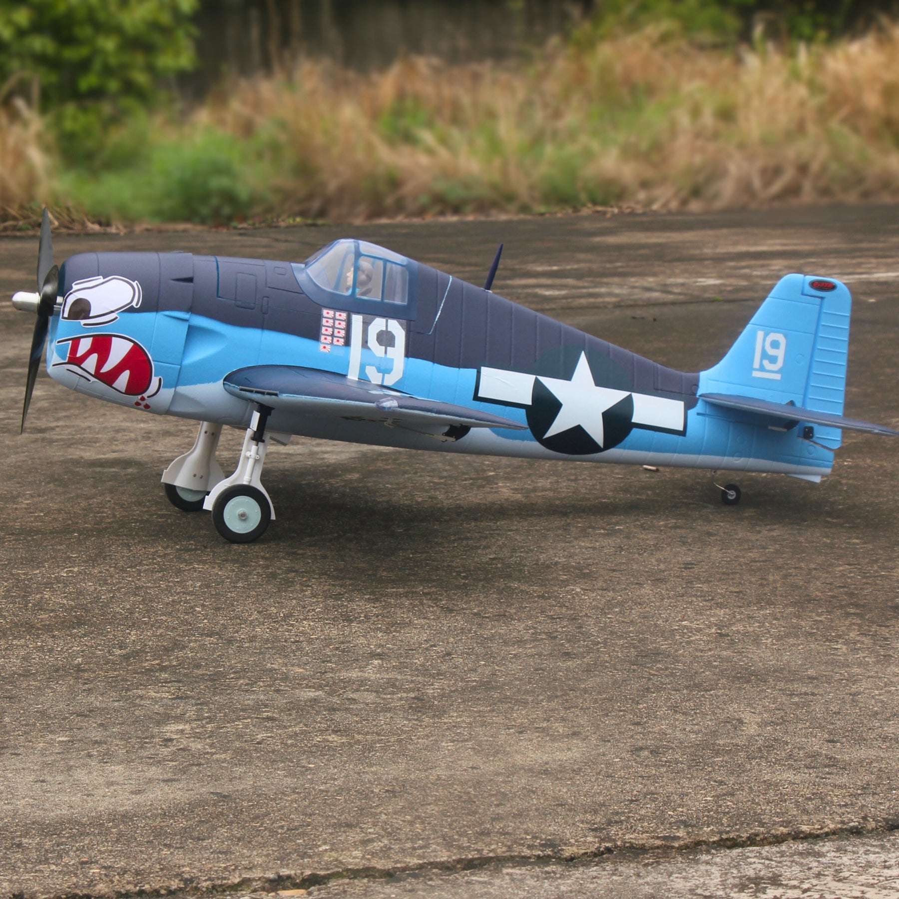 Dynam F6F Hellcat V2 4S RC Remote Control Warbird Airplane 1300mm Wingspan w/ Flaps DY8958