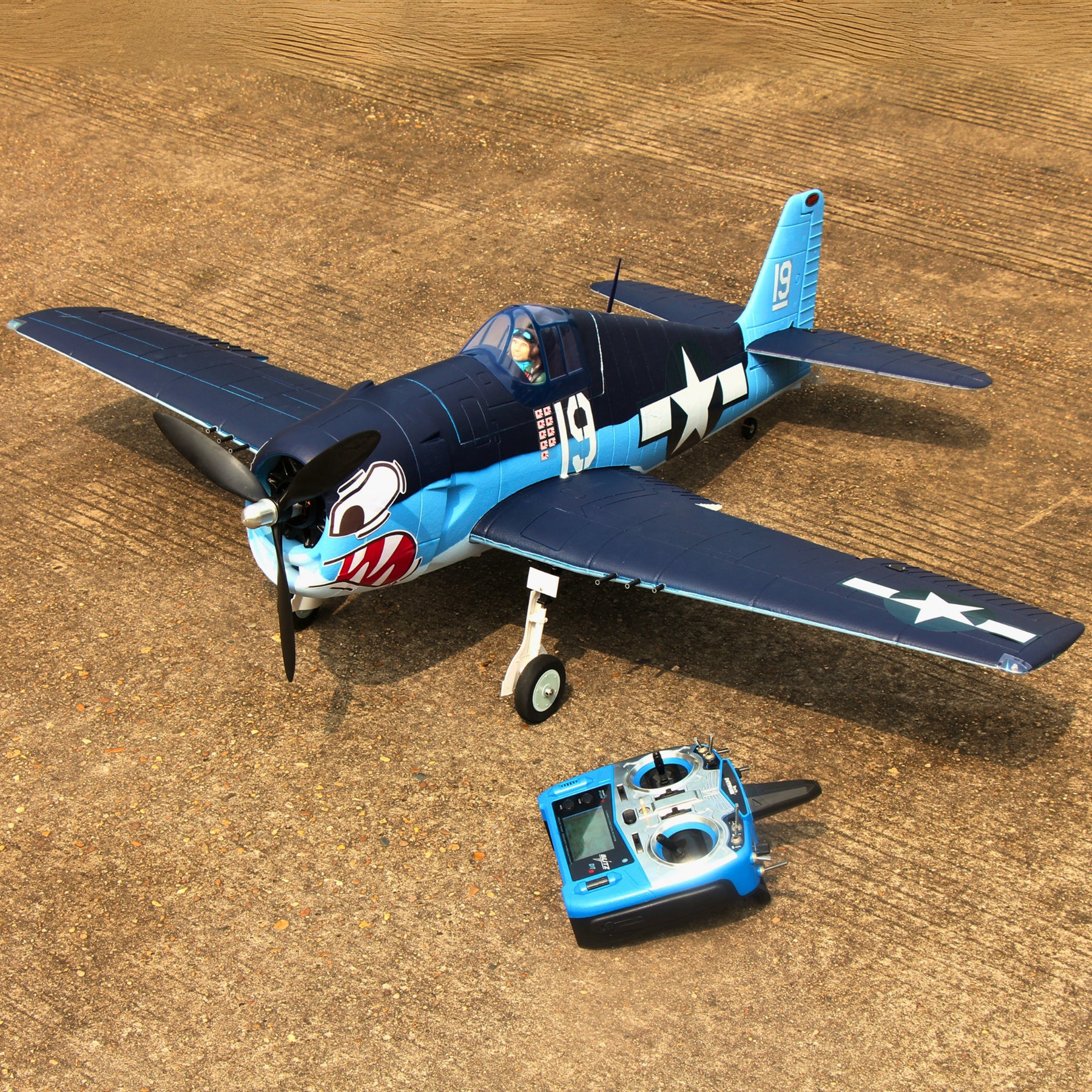 Dynam F6F Hellcat V2 4S RC Remote Control Warbird Airplane 1300mm Wingspan w/ Flaps DY8958