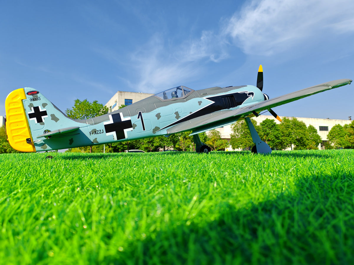 Dynam Focke Wulf FW-190 V3 4S Radio Controlled Warbird Plane 1300mm w/Flaps PNP/BNF/RTF DY8949V3