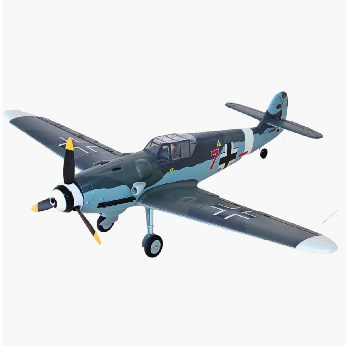 Avion de guerre télécommandé Dynam Messerschmitt BF-109 V2 4S 1300 mm avec volets