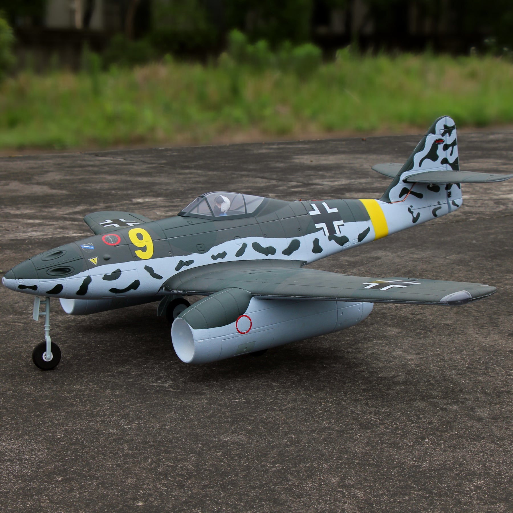 Dynam Messerschmitt Me 262 V2 PRO 6S 12 Blade Twin 70mm RC Remote Control EDF Jet 1.5m Wingspan Flaps PNP DY8950V2