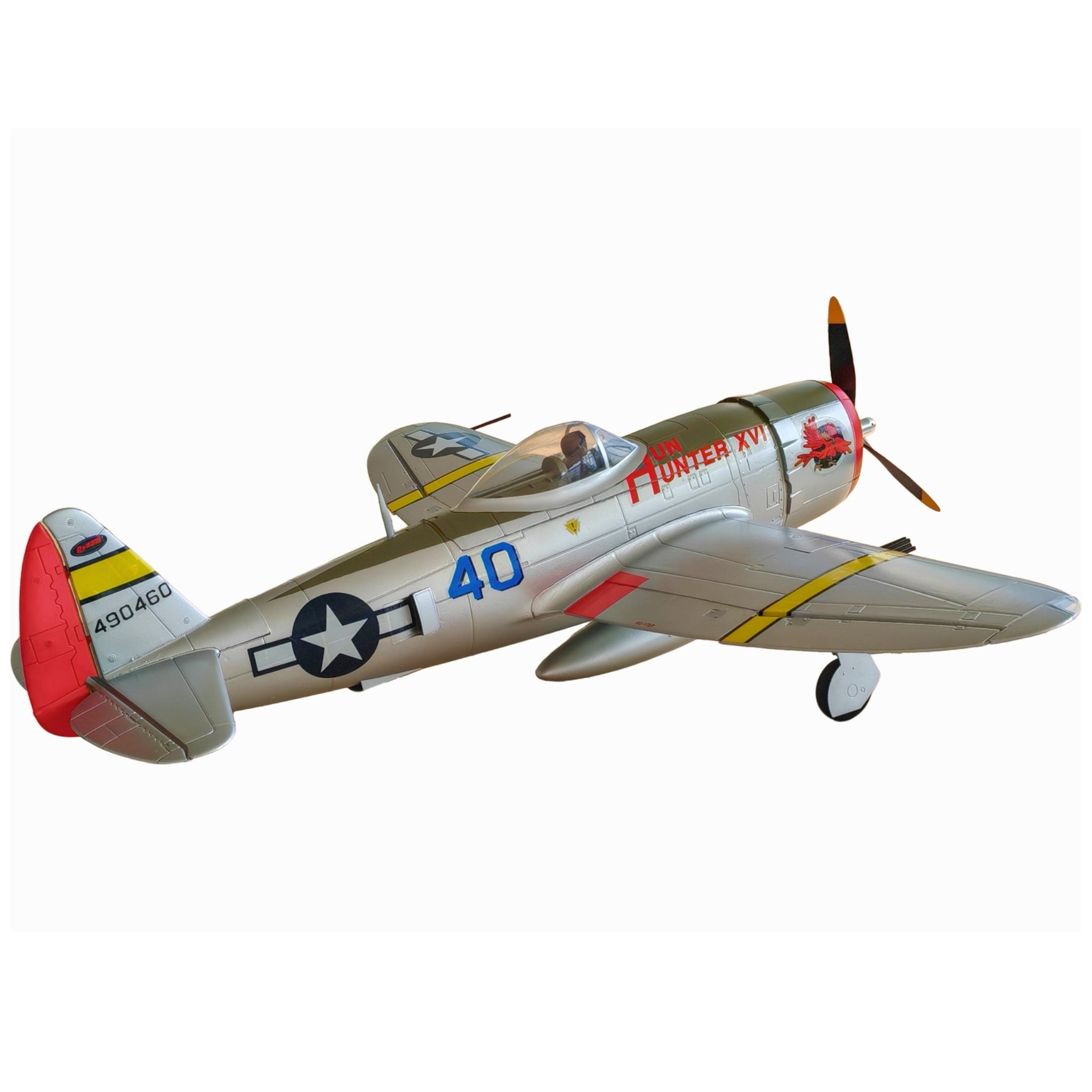 Dynam P 47D Thunderbolt V2 4S RC Radio Control Warbird Airplane 1220mm w Flaps PNP BNF RTF DY8956