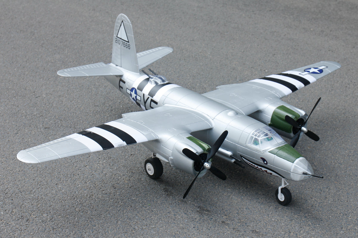 Dynam B-26 Marauder 4S RC Twin Warbird Plane 1.5m W/ Flaps